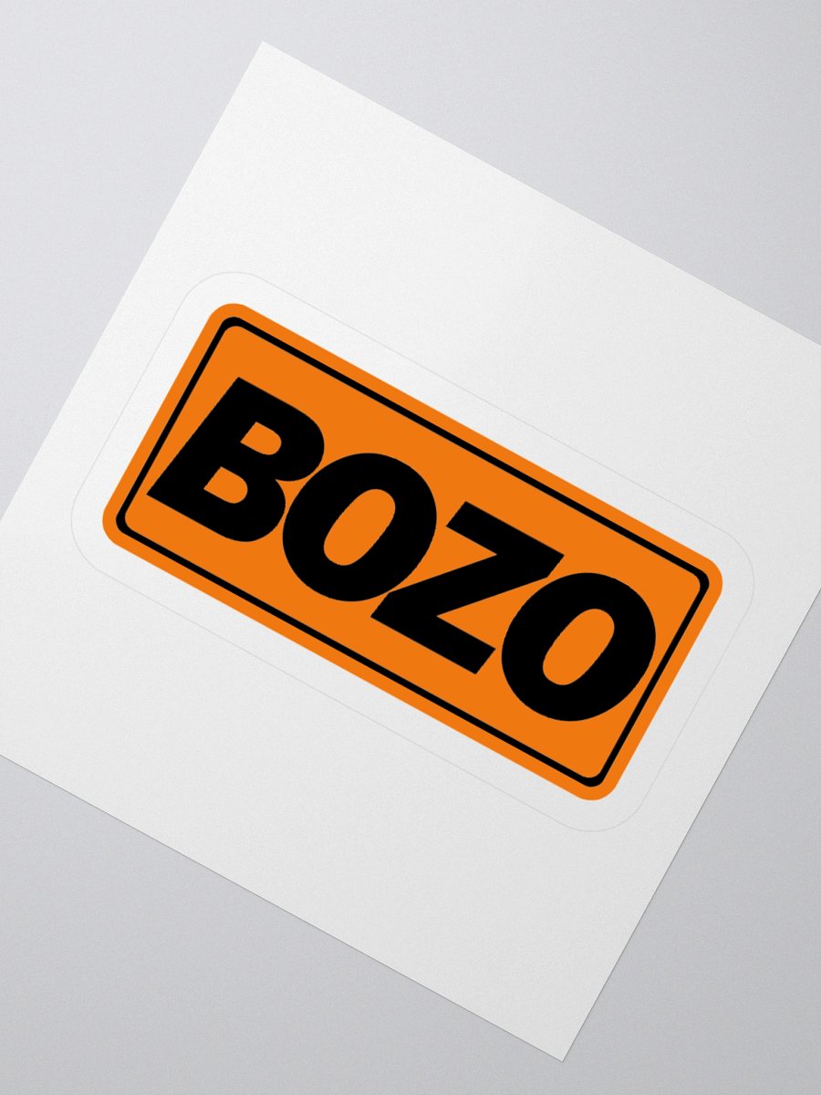 Bozo Sticker (Orange&Black) product image (7)