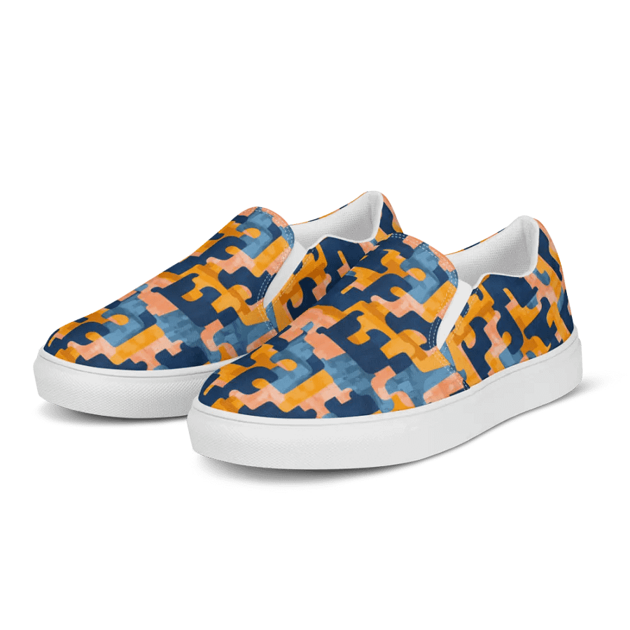 Flowing Shapes | Men's Slip-On Canvas Shoes product image (3)