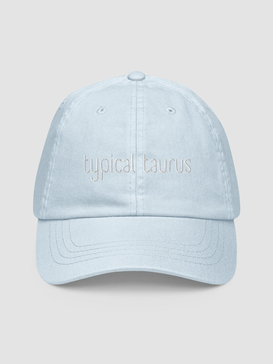 Typical Taurus White on Baby Blue Hat product image (1)