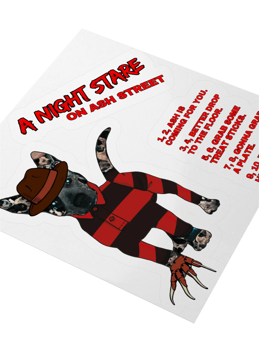 A Night Stare on Ash Street Kiss Cut Sticker Set (Clear Edge) product image (8)