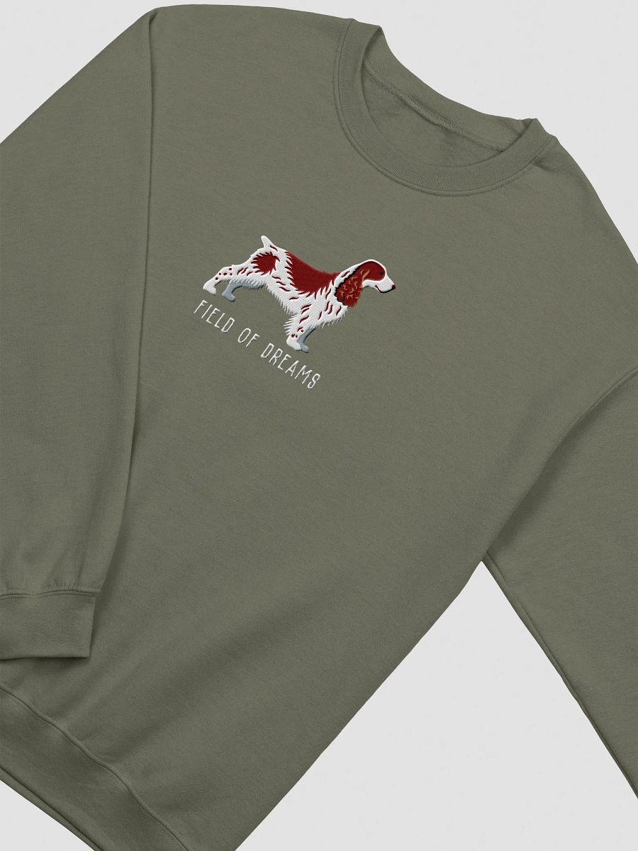 Field of Dreams Sweatshirt (Embroidered) of a Field Spaniel(Liver & White) product image (15)