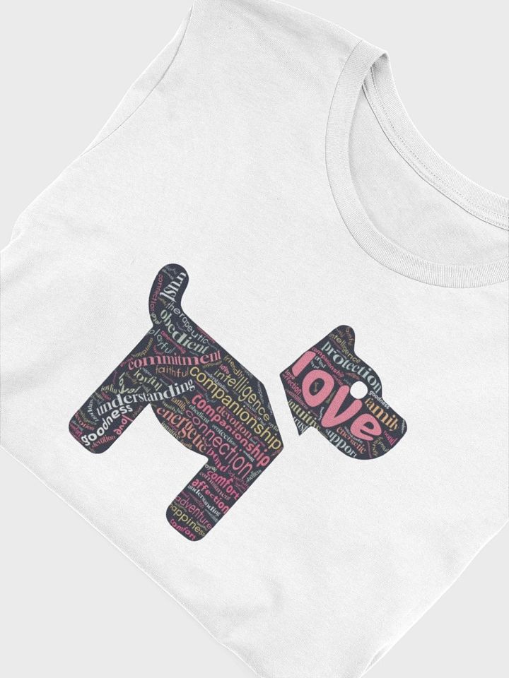 Dog Love in Words Bella Canvas Supersoft T-Shirt product image (2)