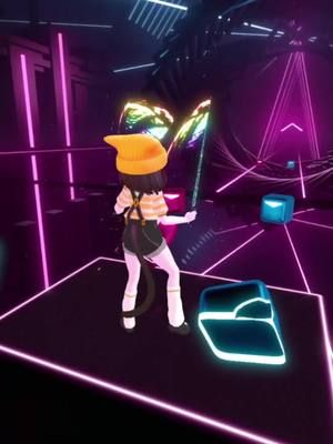 Okay but jumping, dancing AND playing Beat Saber is hard af  ----- #vr #vtuber #fullbodytracking #beatsaber 