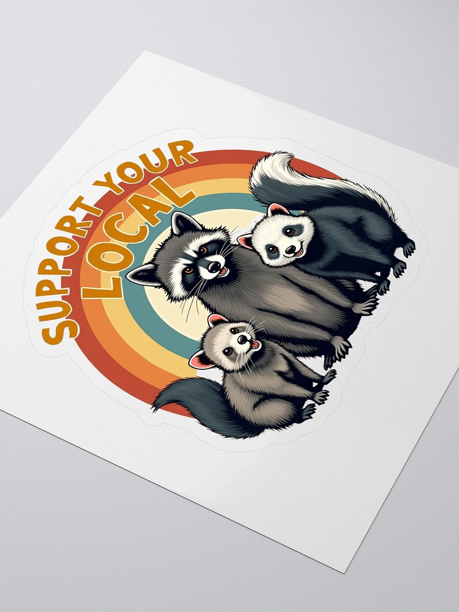 Colorful Critter Support Kiss Cut Stickers product image (3)