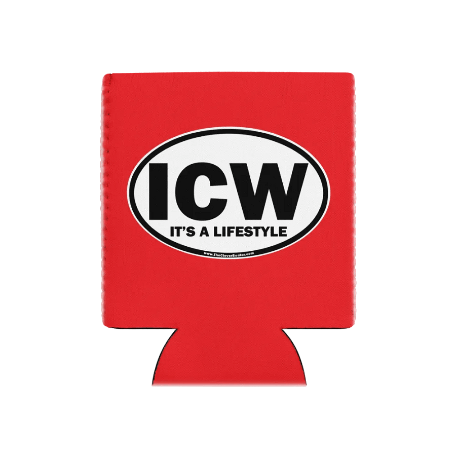 ICW-It's A Lifestyle - Red Can Koozie product image (1)