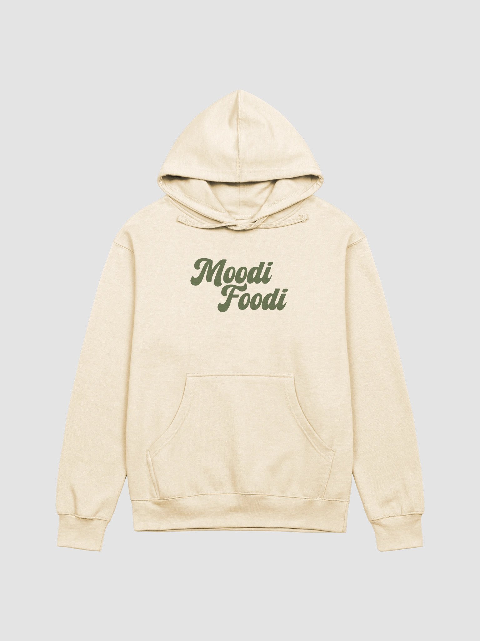 Moodi Foodi Originals, Hoodie – Olive product image (1)
