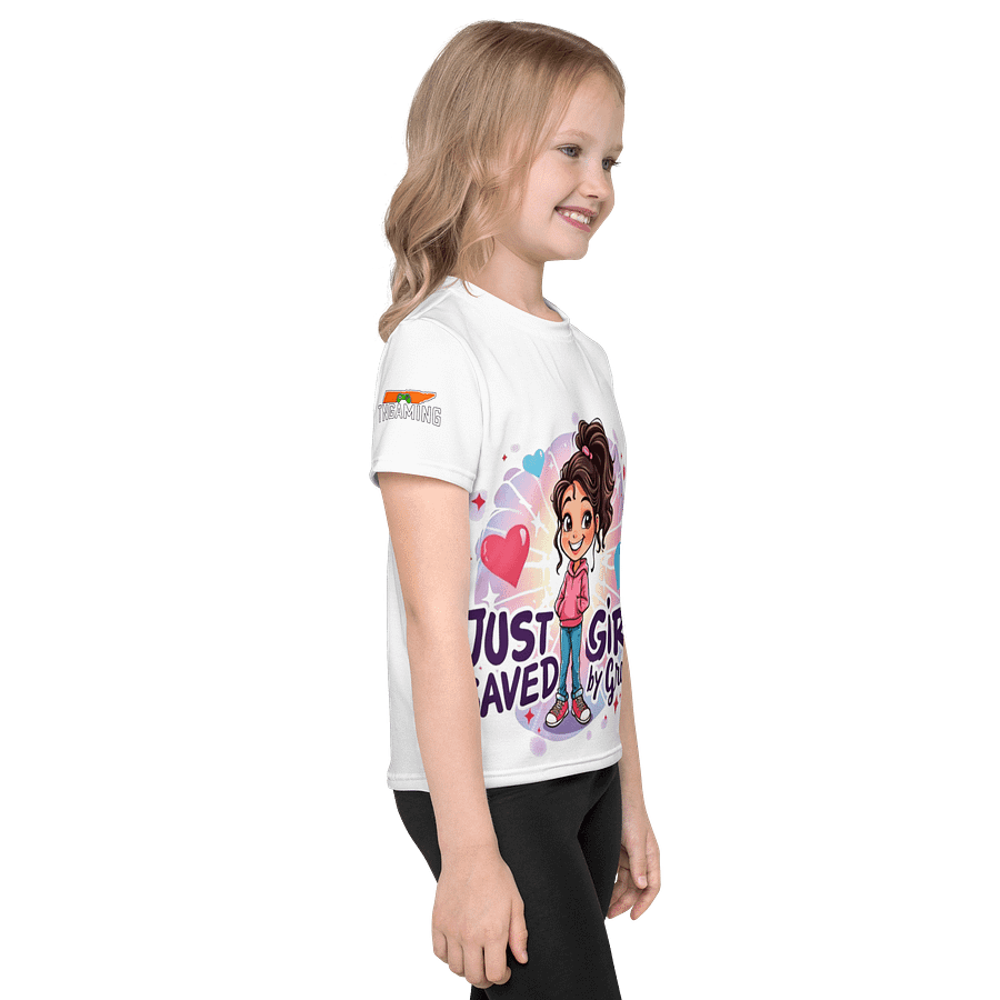 Just A Girl Saved By Grace All-Over Print Kids T-Shirt product image (4)