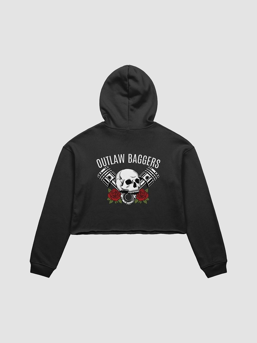 Outlaw Baggers Rose Crop Top Hoodie product image (3)