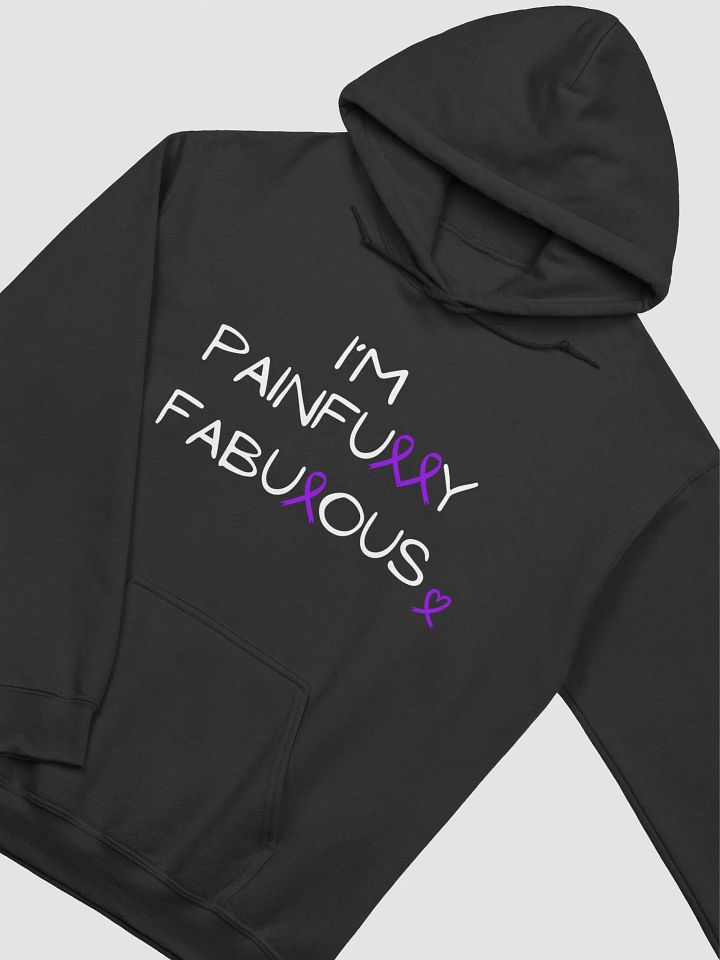 I'm Painfully Fabulous Hoodie- White Print product image (2)