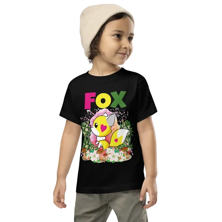 Fox Colorful Funny Cute Bella+Canvas Toddler T-Shirt – Fun Gift for Kids product image (2)