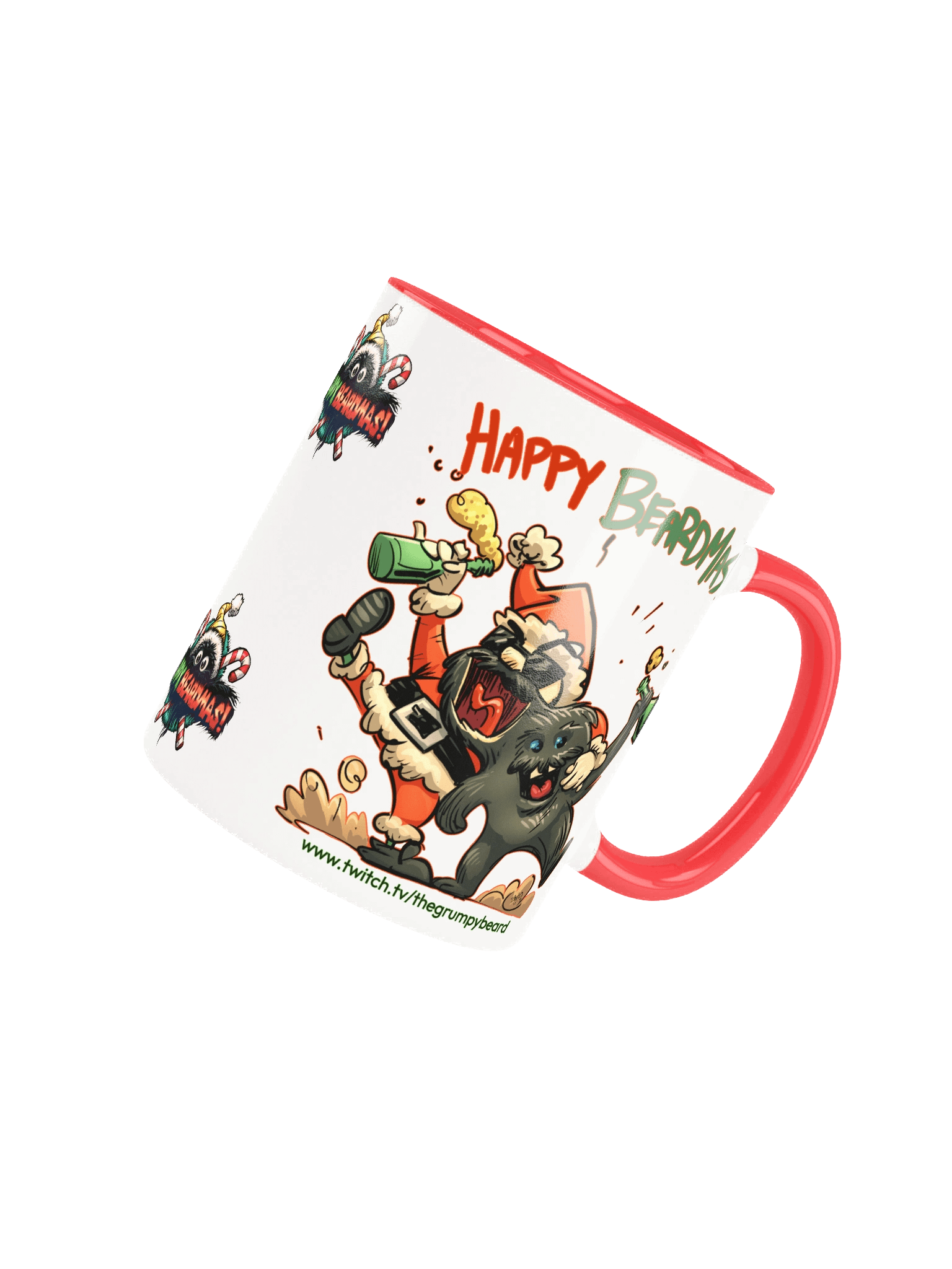 Happy Beardmas - Ceramic Mug with Color Inside product image (24)