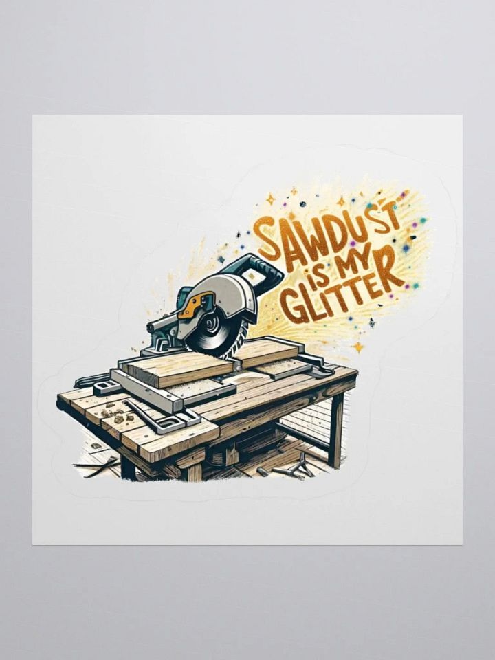 Sawdust Is My Glitter - Sticker product image (1)