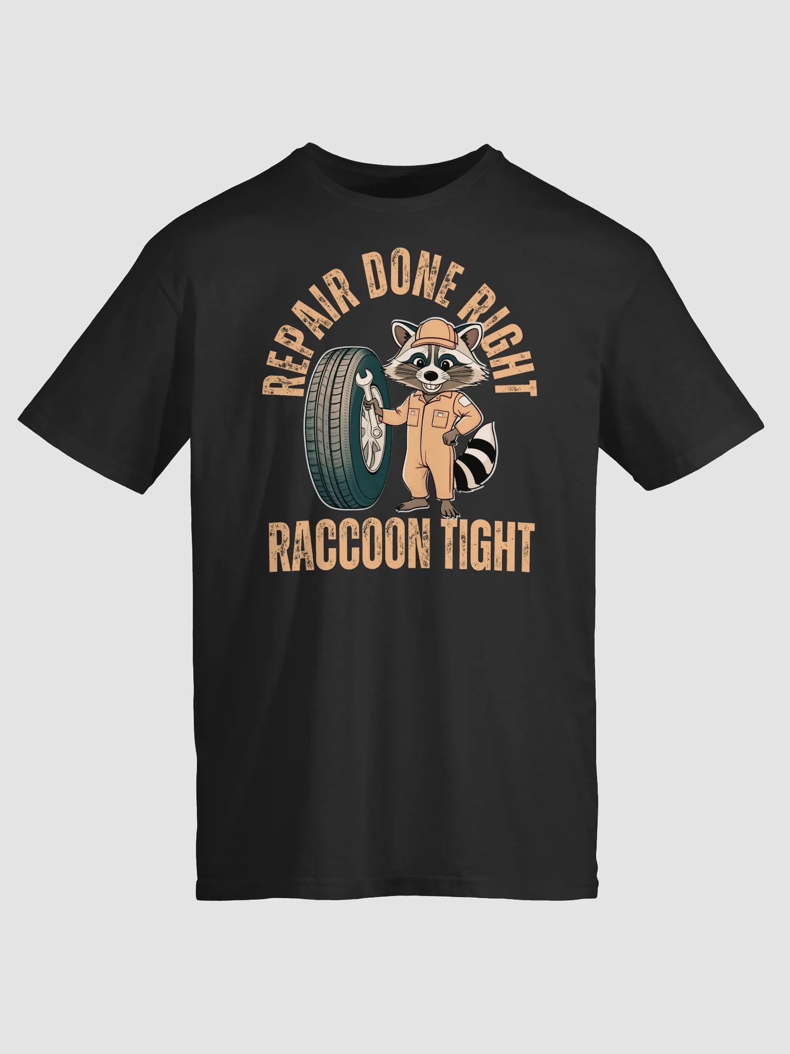 repair done right raccoon tight shirt product image (2)