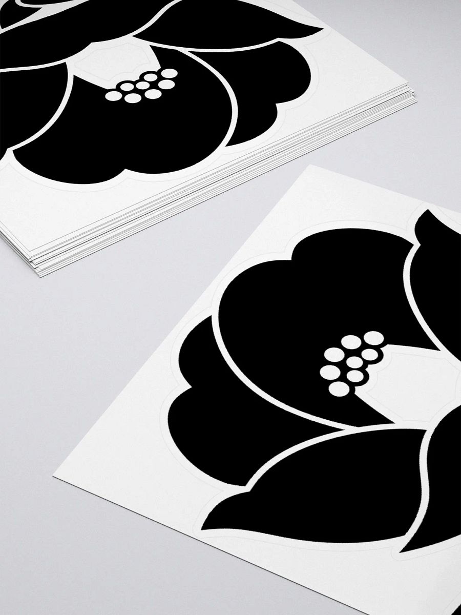 Nest of Smoke Tsubaki Crest LARGE (Black) ✦ Kiss Cut Stickers product image (11)