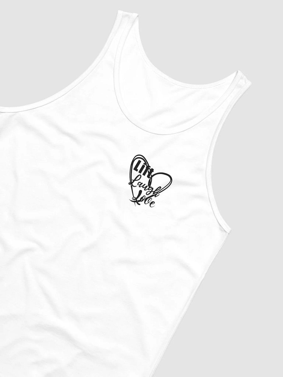 Lift Laugh Love Dark Mode Scribble Heart Tank Top product image (27)