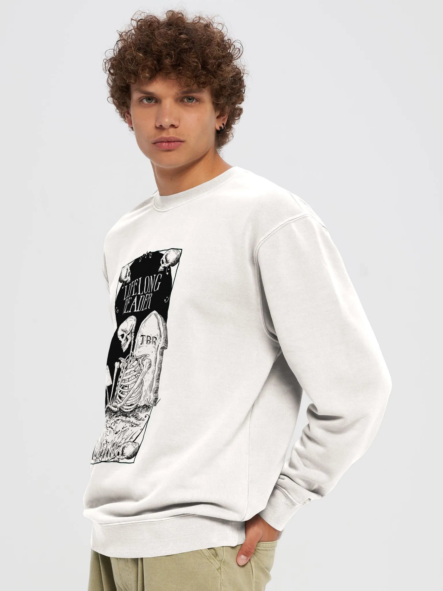 "Lifelong Reader" Pull-Over Sweatshirt product image (5)