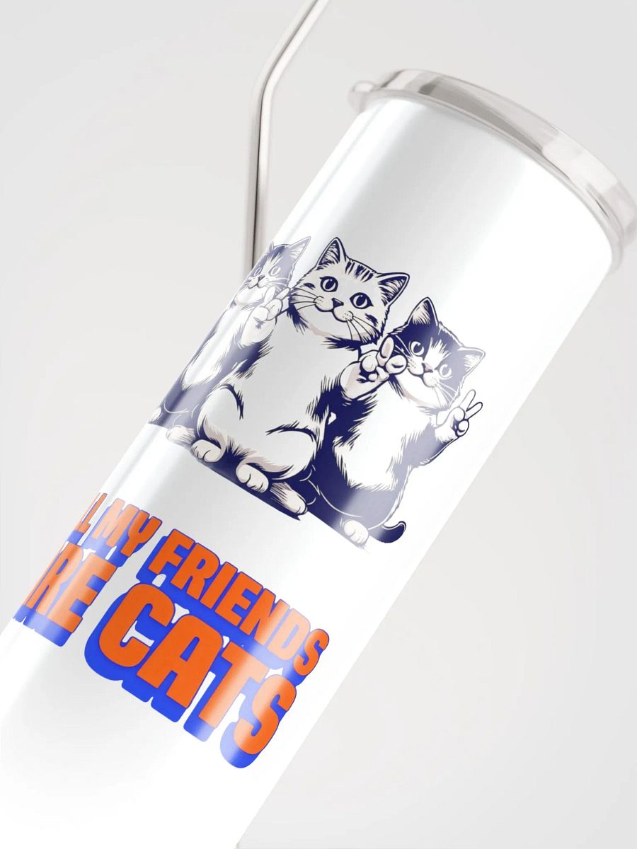 all my friends are cats stainless steel cup product image (5)