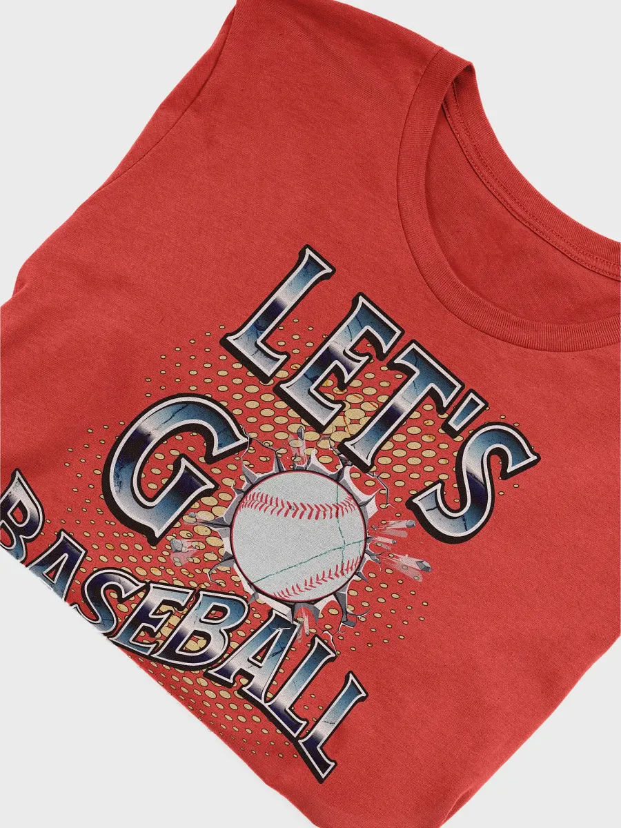 Lets Go Baseball Dynamic Typography T-Shirt product image (51)