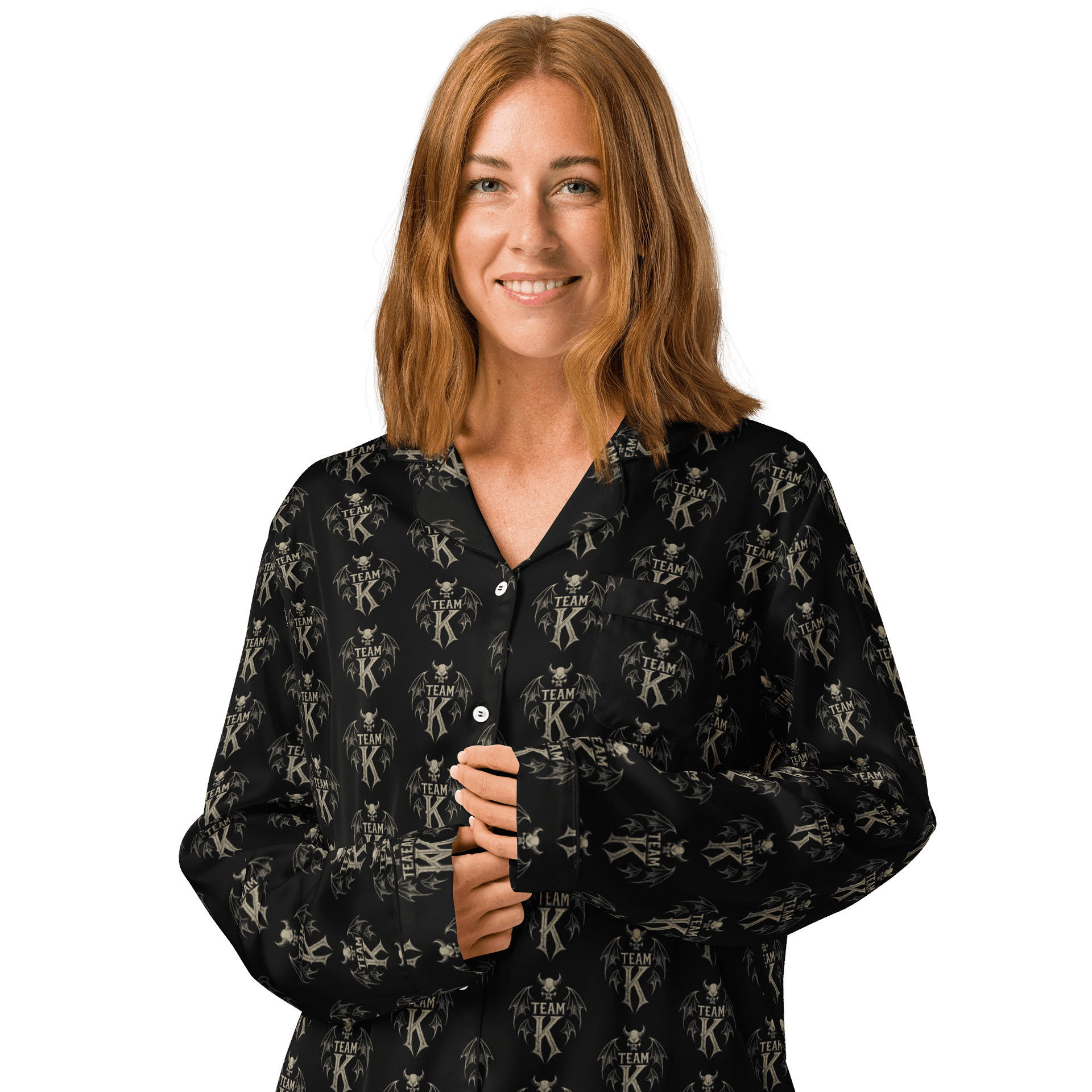Team K V-3 Women's Long Sleeve Pajama Top product image (3)