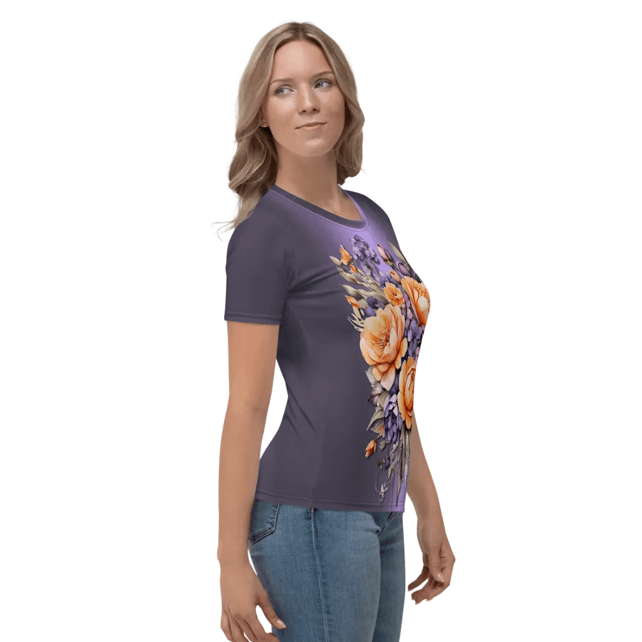 Floral Themed All Over Print T-shirt product image (5)