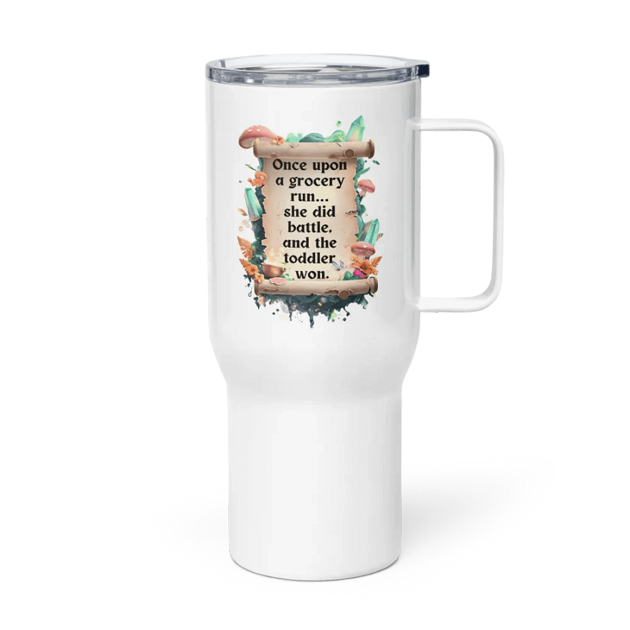 Funny Mom Tumbler – ‘Once Upon A Grocery Run’ Insulated Cup for Busy Moms product image (4)