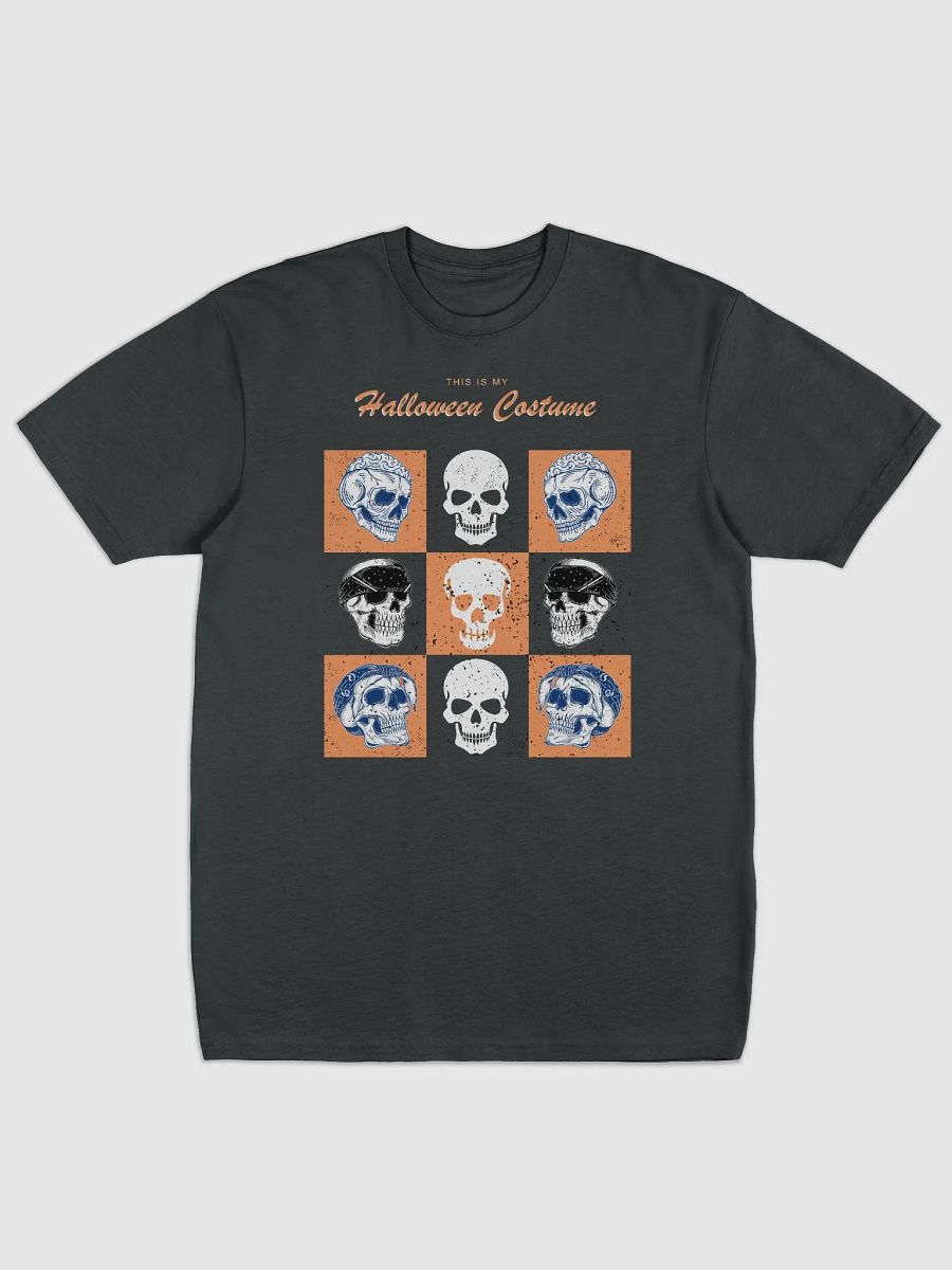 Skull Grid Halloween Tee product image (1)