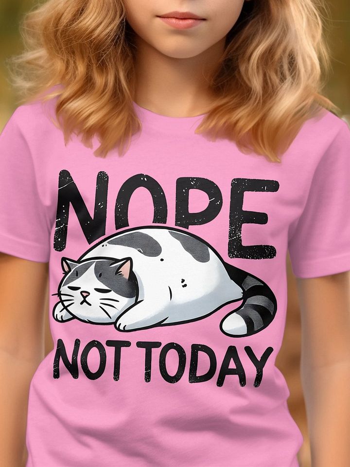 Nope, Not Today Cat Graphic Tee product image (2)