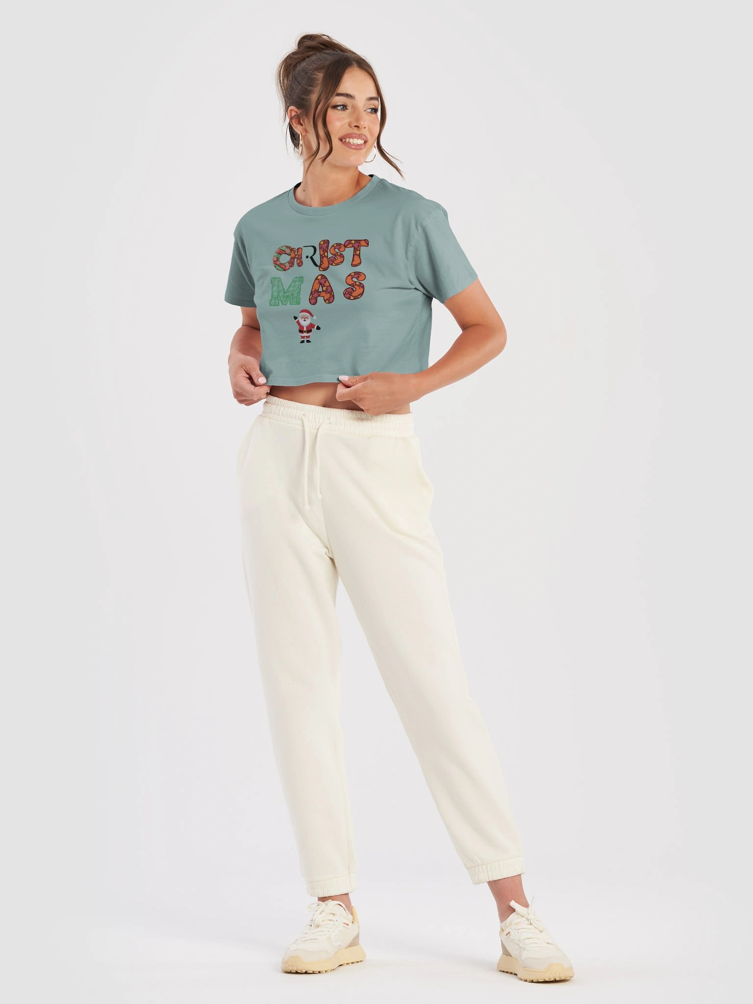 Festive Christmas Crop Top product image (15)