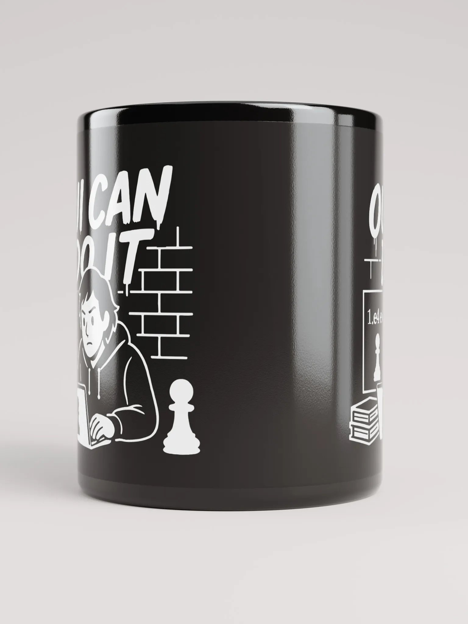 Oui Can Do It - Black Glossy Mug product image (10)