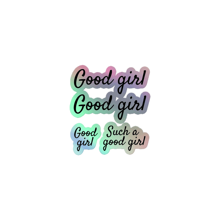 Holographic "Good girl" Sticker Sheet Set product image (1)
