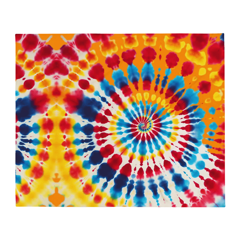 Spiral Spectrum Throw Blanket