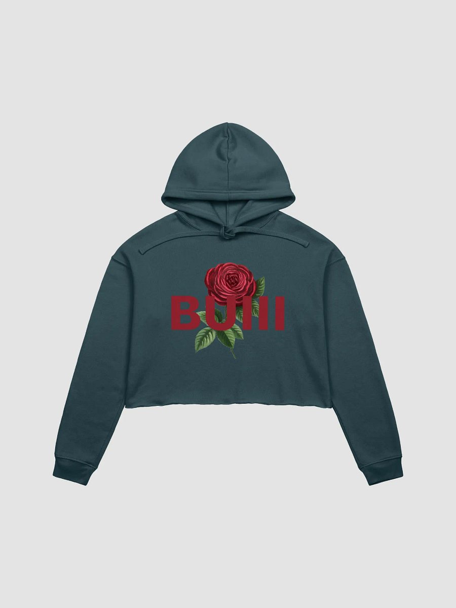 BUIII Logo Rose Fleece Crop Hoodie product image (3)