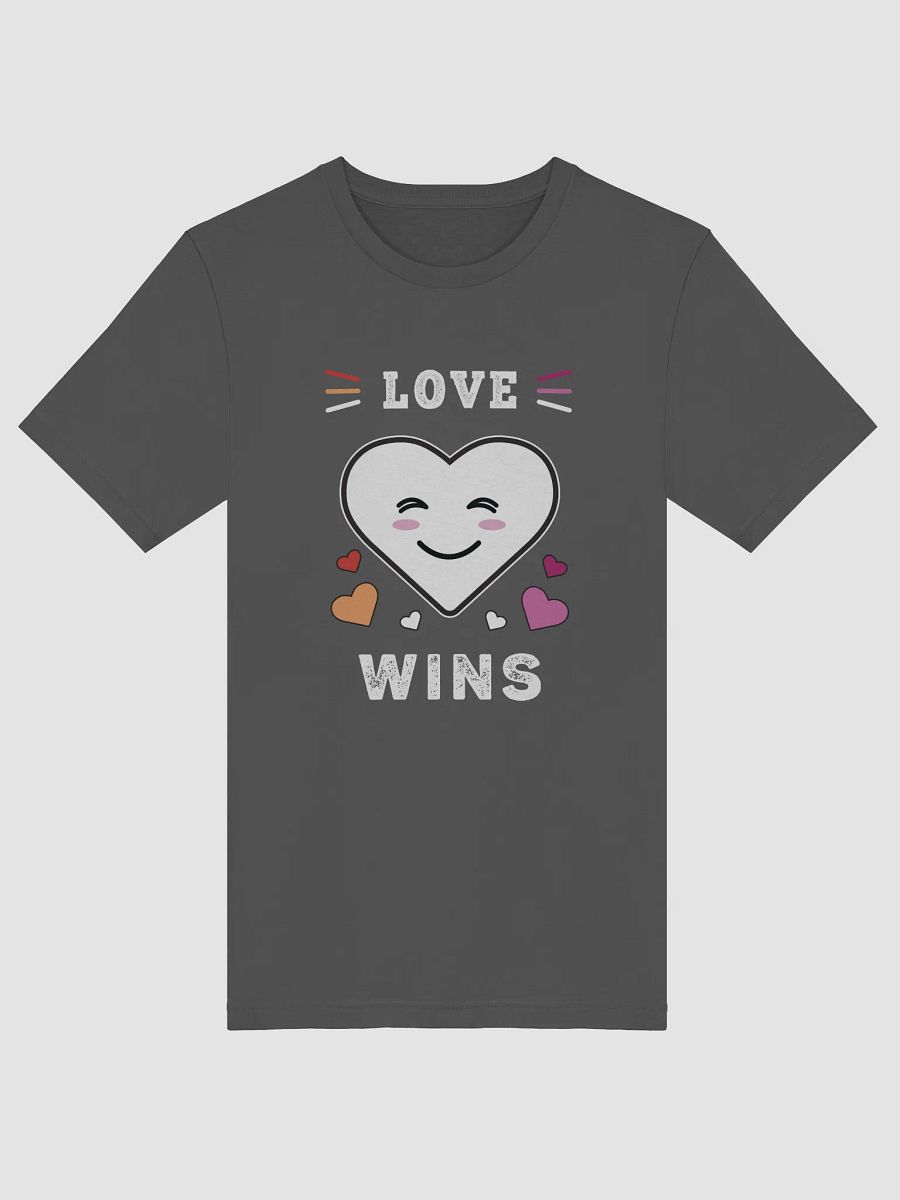 Heart Face Love Wins LGBTQ Lesbian Pride T-Shirt product image (4)