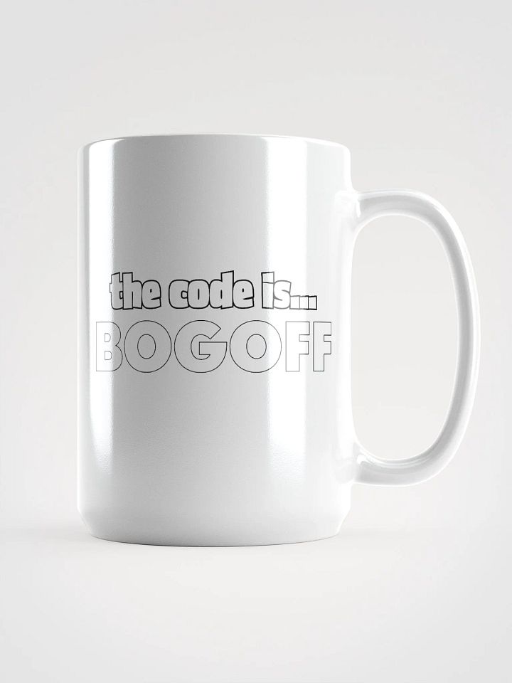 BOGOFF Logo White Glossy Mug product image (1)