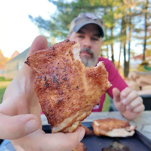 Made some quick bone-in thighs yesterday! Video is up - link in bio.. check it out!
#thighs #chicken #weber #weberkettle #gri...