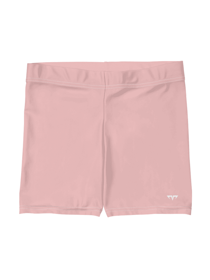Women's Activewear - Slip Shorts Baby Pink - Printed White Logo product image (1)