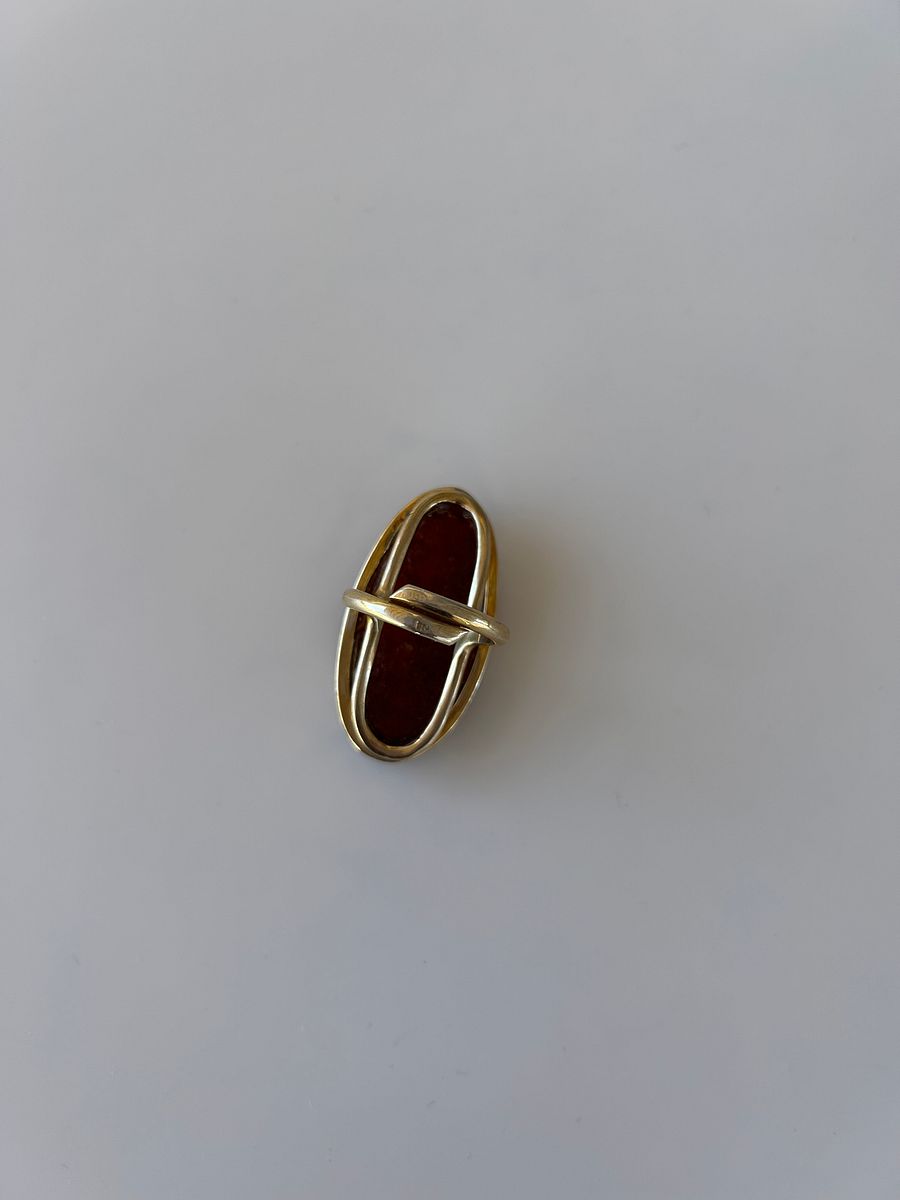 Baltic Amber 925 Sterling Silver Adjustable Ring product image (5)