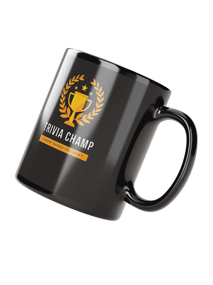Mug black - "Trivia Champ" product image (3)