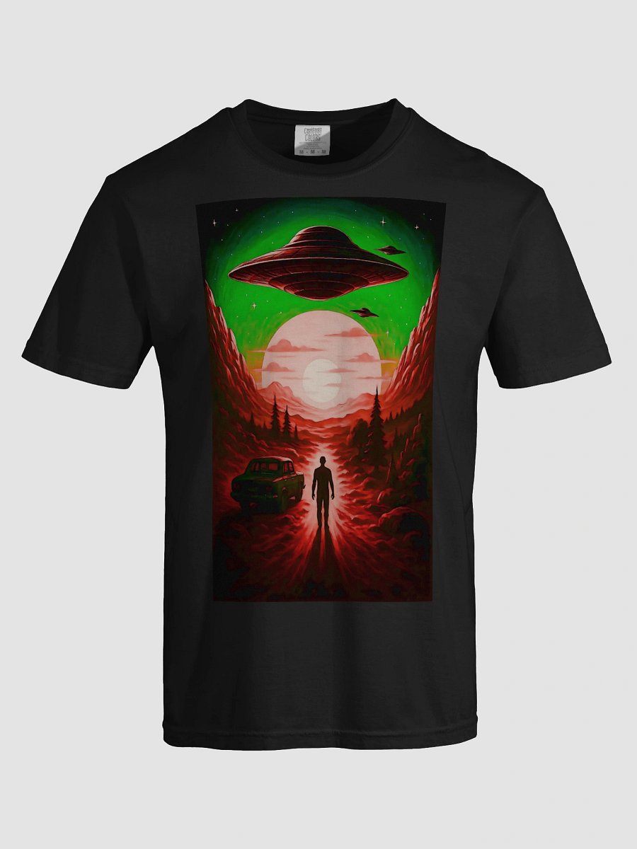 Surreal Sunset UFO Unisex Tee product image (5)