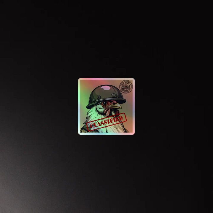 Classified Clucker Holographic Sticker Sheet product image (2)