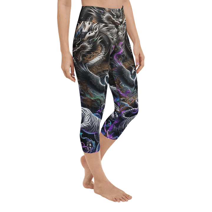 Dragon Scales Yoga Capri Leggings product image (2)