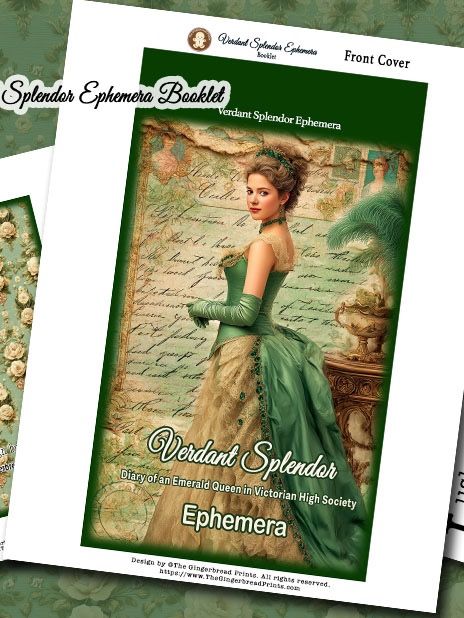 Verdant of Splendor - Diary of an Emerald Queen Ephemera kit product image (1)