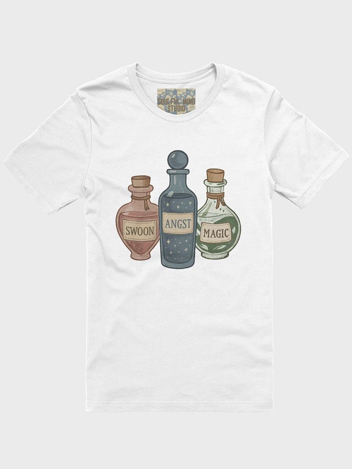 Romantasy Potion Bottles T-Shirt | Swoon, Angst, and Magic Vibes product image (1)