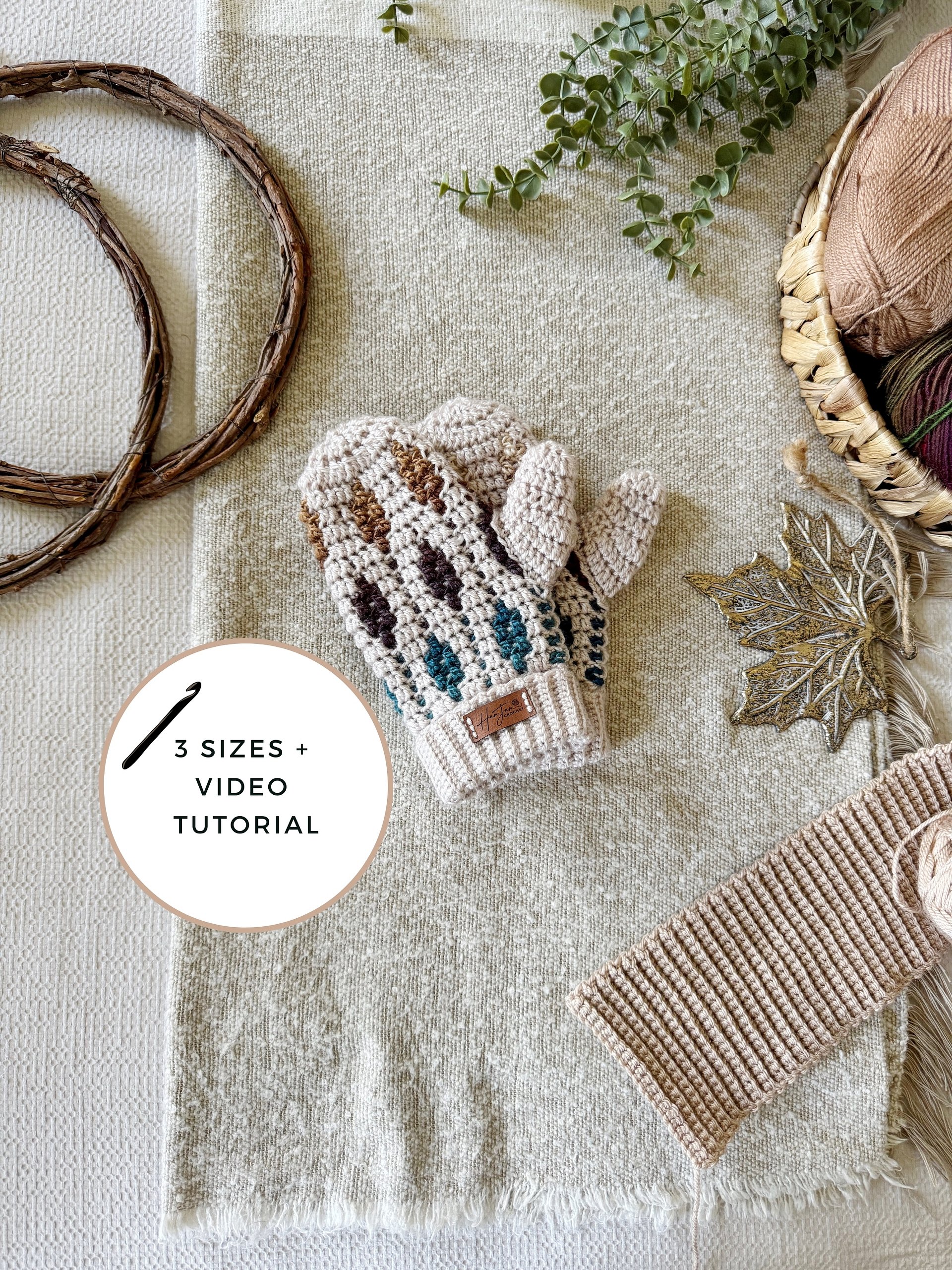 Starlight Mittens Crochet Pattern | Mosaic Crochet Mittens | Overlay Mosaic Crochet | Toddler, Child & Adult Sizes product image (11)