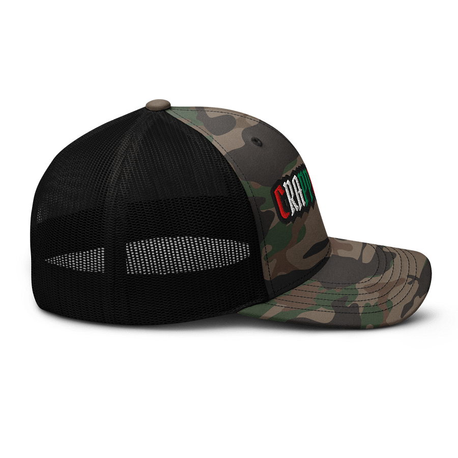 Camo Crapplecast Trucker Hat product image (5)