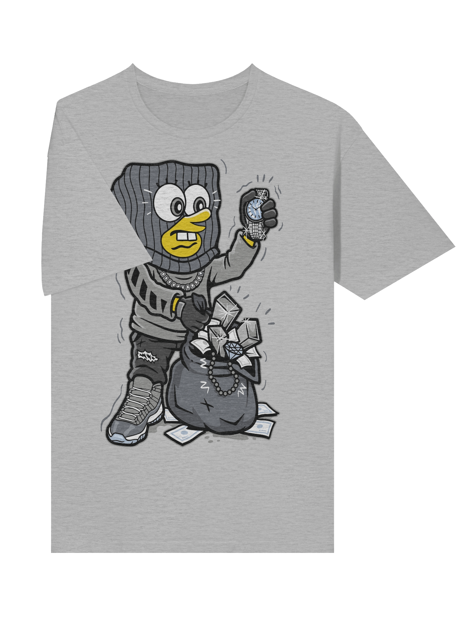 SpongeBob SquarePants – Iced-Out Heist Bob – Gildan Softstyle T-Shirt product image (17)