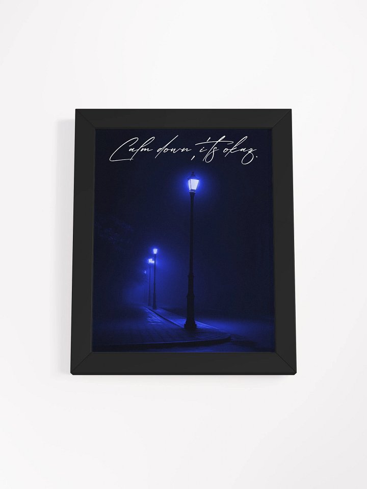 "Calm down" Handwritten Framed Poster product image (2)