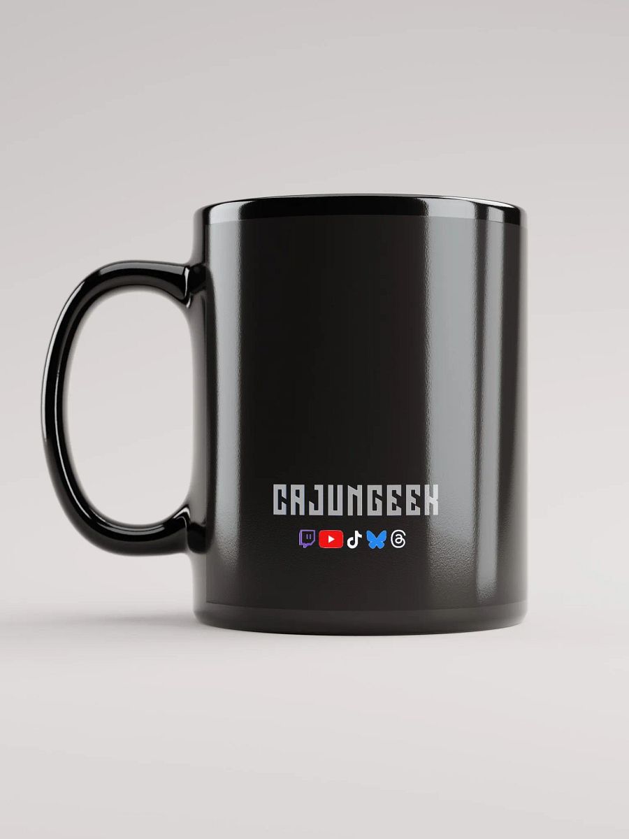 Cajungeek 2025 Logo Black Mug product image (3)