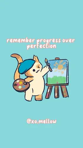 Progress > perfection! When we become too focused on perfection we often become too scared to try! So try first! And keep try...