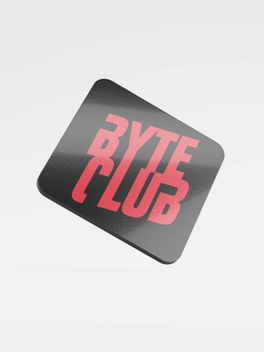 Byte Club Glossed Cork Coaster product image (4)